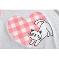 thumbnail image 3 of MyFav Big Kids Girls Sleeveless Sleepwear Hearts Shape Striped Pajama Nightgown,6-14Y, 3 of 6