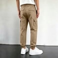 thumbnail image 3 of WERYOUNG Boys Girls Cargo Pants Elastic Drawstring Waist Straight Leg Joggers Trousers Kids Loose Fit Back To School Pants 15-16 Years, 3 of 5
