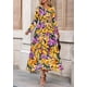 thumbnail image 2 of Vestido Maxi PRETTYGARDEN Mujer Otoño 2025 Floral Cuello en V XXL, 2 of 8