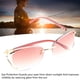 thumbnail image 4 of Gafas de sol para mujer ANGGREK color degradado marrón oscuro patillas curvas elegantes, 4 of 8