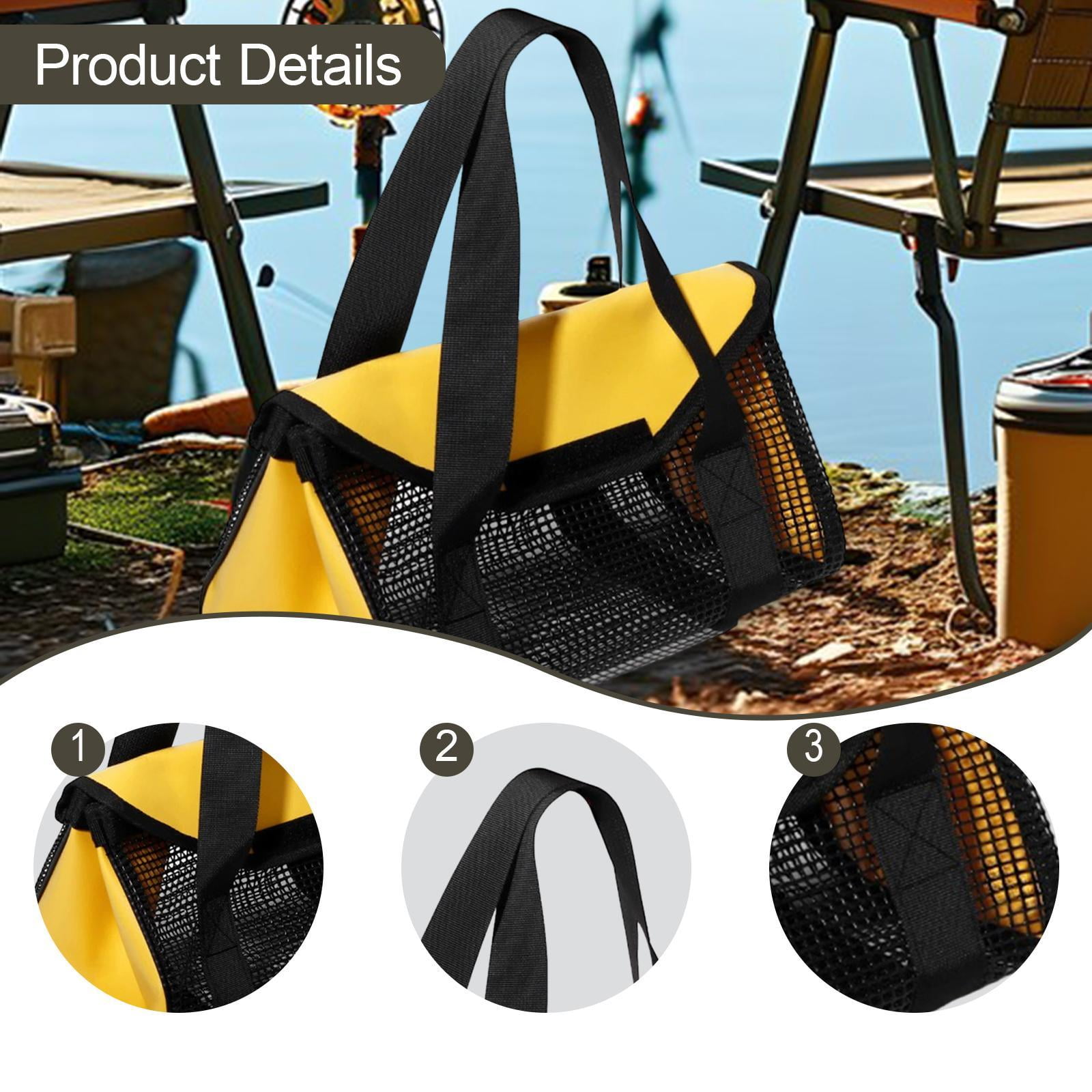 harayaa Fishing Lures Bag Convenient Protective Portable Gear Fishing Iron Plate Bag Yellow