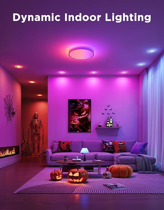 Govee Smart Candle LED Bulb,RGBWW Millions of Colors Changing Effect, 450LM,Voice Control,Support Alexa,Google Assistant,Matter,2 Packs