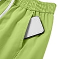 thumbnail image 6 of Men's Woven Cargo Shorts, Elastic Drawstring Waist Shorts with Side Cargo Large Pockets and Casual Fit Outdoor Hiking Everyday Wear Green XL, 6 of 9