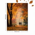 thumbnail image 3 of Autumn Park Walk Couple Canvas Print, Wall Decor for Living Room Bedroom Office Home Cozy Ambiance, 3 of 8