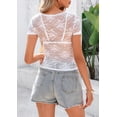 thumbnail image 2 of Blusa PRETTYGARDEN 2025 de Encaje Transparente Blanca XL, 2 of 8
