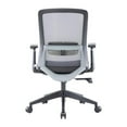 thumbnail image 3 of LeisureMod Ergonomic Office Chair Mid-Back Mesh Conference Chair Swivel Computer Chair With Adjustable Height & Armrests Ingram Series In Grey, 3 of 9