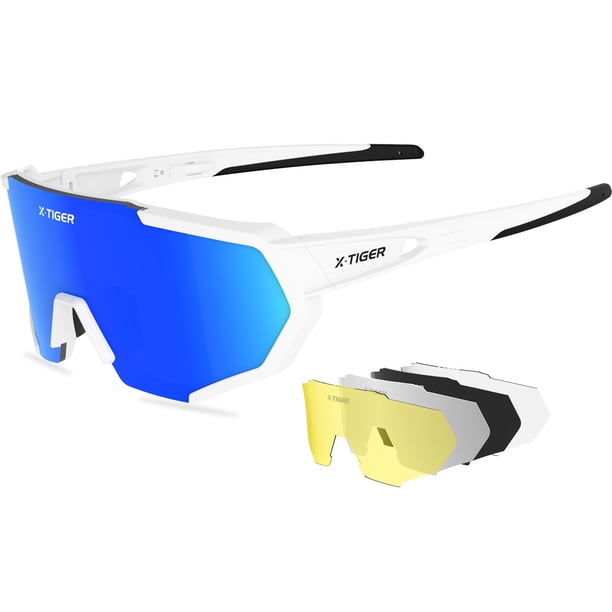 Gafas Deportivas X-TIGER Polarizadas con 5 Lentes para Ciclismo (Español - Neutro)
