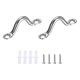 thumbnail image 1 of Uxcell 2 Pcs Ganchos de Acero Inoxidable, Ganchos de Hardware Marítimo de 0.2" M6 con Tornillos para Colgar Hamacas y Sillas Colgantes, 1 of 6