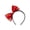 Cherry, variant on Vegan Leather Bow Headband for Girls - 1 Pack - Summer Crystal