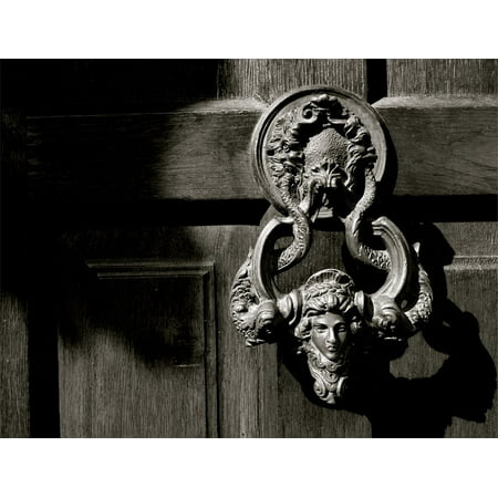 - Canvas Print Close-up Outside Doorway Door Entrance Decorative Stretched Canvas 32 x 24
