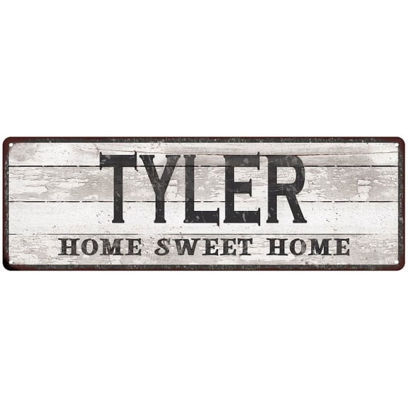 TYLER Home Sweet Home Country Look 6x18 Metal Sign 106180045246
