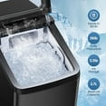 Nugget Ice Maker Countertop, Wamife Portable Ice Machine, Make 26 lbs