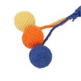 thumbnail image 2 of Hanging Sisal Ball for Cats, Colorful Interactive Sisal Rope Chew Toy for Pets, Red, Yellow, Blue, 2 of 4