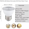 thumbnail image 2 of SIABC-PAR16 LED Bulb 10 Pack,5W 50W Halogen Equivalent Spotlight Bulb, 6000K Daylight White,CRI 85,500LM, Dimmable E26 Base Track Lighting LED for Kitchen, 2 of 4