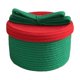 thumbnail image 2 of Fiudx Cesta de Almacenamiento para Festivales, Diseño de Cuerda de Algodón Ecológica, Color Verde, Tamaño Generoso, Ideal para Organizar El Hogar, Cesta de Regalo de Navidad, 26 X 16 Cm., 2 of 6