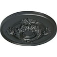 thumbnail image 3 of Ekena Millwork 13 3/4"OD x 1"P Monique Ceiling Medallion (Fits Canopies up to 3 3/4"), Hand-Painted Pewter, 3 of 6