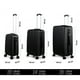 thumbnail image 3 of Juego de 3 Maletas de Viaje Rumbo Rigidas Negro 20 24 28 Pulgadas, 3 of 9