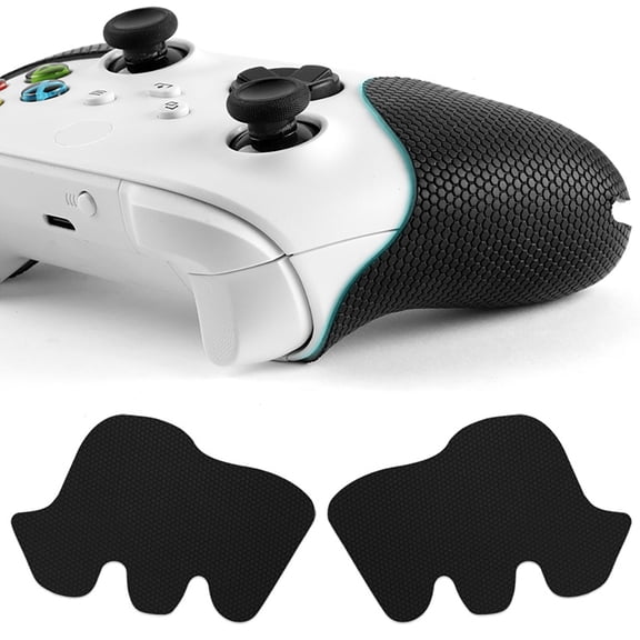 Pair of Anti-Slip Sticker Left Right Gamepad Handle Protective Stickers Cover Fit for Xbox One X/S for Xbox Series X/S Game Controller Grip Accessories-Black
