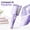 B, variant on Rdausd French Egg Roll Hair Crimper, 32mm U-Shaped Barrel Hair Waver Curling Iron, Ceramic Water Ripple Hair Styling Tool, Quick Heating Deep Waves Wavers, Purple
