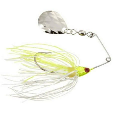 UPC: 0051034133462 | Strike King Mini-King Spinnerbait Lure 1/8oz Chartreuse White