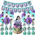 thumbnail image 2 of 1 juego de decoración para fiesta de cumpleaños con temática de la princesa Jasmine de la película Disney, pancarta para tarta, globo de látex, suministros para baby shower, 2 of 5