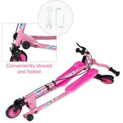 Kids Swing Scooter, 3 Wheels Drifting Scooter/Wiggle Scooters with Adjustable Height & Foldable for Boys/Girl/Ages 5-12 Years