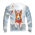 thumbnail image 2 of Playful Basenji Welcomes Winter Snowy Day with Cardinal Bird All Over Print 3D Sweatshirt Unisex Merch African Barkless Dog Lover - 2017, 2 of 6