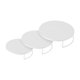 thumbnail image 2 of 3 soportes para tartas y cupcakes (20 cm, 25 cm y 30 cm de diámetro) con pedestal Blanco, 2 of 9