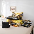 thumbnail image 6 of Homewish Rustic Western Farmhouse 7-Piece Twin Bedding Sets,Natural Landscape Mountain Bedding Comforter Set,White Brown Horse Sheet Sets For Boys Teens,Ultra Soft Home Decor Reversible, 6 of 8