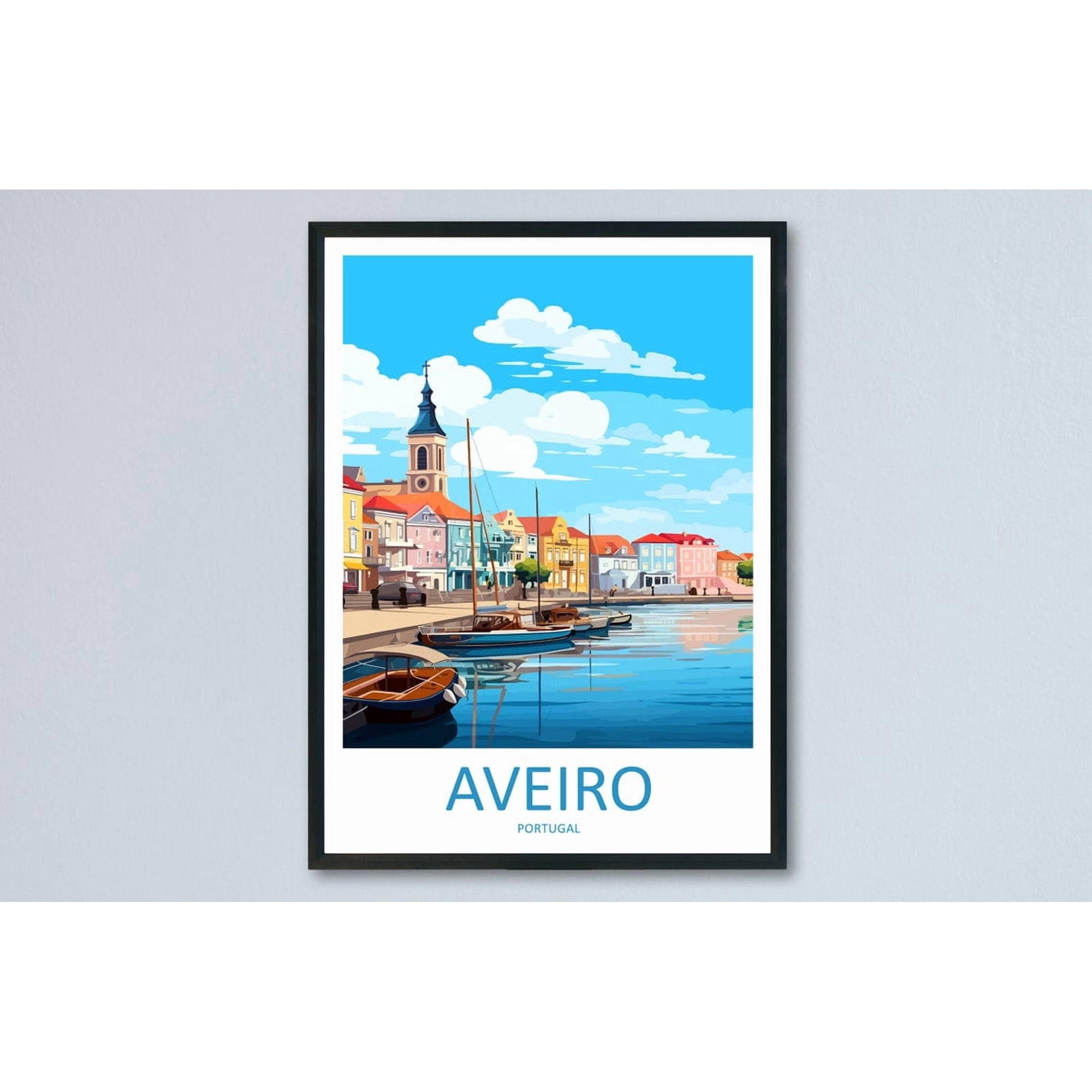 Aveiro Travel Portugal Poster Home Gallery Wall Bedroom And Living Room Decor