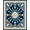 Blue, Pattern 4, variant on ODIKA 4'x6' Machine Washable Non-Slip Area Rug, Jewel Corridor Embellishment High Traffic Rug, Blue, 550204