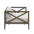 thumbnail image 6 of Northlake Outdoor Patio Teak Loveseat in Weathered Gray White, 6 of 10