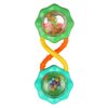 Bright Starts Rattle & Shake BPA-Free Baby Barbell Toy, Green, For Ages Newborn +