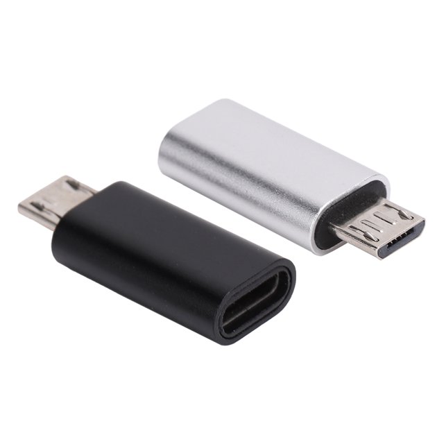 Adaptador de tipo C a Android, conector convertidor de carga de teléfono tipo C de aleación de aluminio