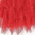 thumbnail image 7 of XAOFW Girls Skirts Layered Elegant Midi Length Star Moon Sequins Flowy Tutu Celebration Ball Gown Soft Comfortable Party Night Skirt, 7 of 7