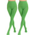 thumbnail image 3 of 2 Pairs Women's Solid Color Tights 80D, Soft Opaque Microfiber Tights, 3 of 4