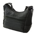 thumbnail image 6 of Women's Genuine Leather Purse Adjustable Strap Mid Size Multi Pocket Shoulder Bag, 6 of 24