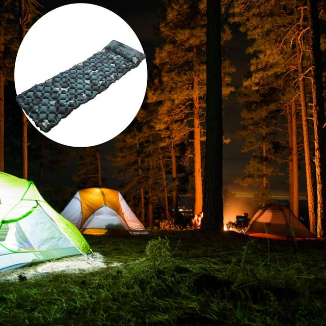 1 Pce Matelas de Camping Gonflable Portable Coussin de Couchage Nylon+TPU Randonnée Randonnée