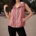 thumbnail image 2 of jiaxiM Women's Zip Up Vest with Pocekts Lightweight Softshell Sleeveless Jacket Hiking Travel Golf Running Vests for Women, 2 of 9