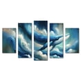 thumbnail image 1 of Cuadro Decorativo Cuadros Abigail Abstracto Ballena Mar Azul Set de 5 Piezas, 1 of 5