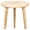 White wash, variant on Hand-Carved Round Side Table, Solid Wood End Table for Living Room & Bedroom, Burnt Finish, 18 x 22 Inch