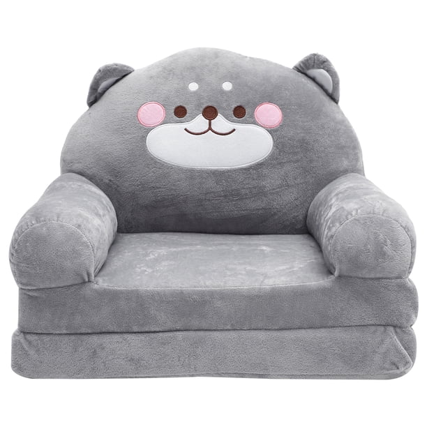 GOOHOCHY Asiento infantil con forma de elefante, bonito sofá plegable para niños, sofá creativo de felpa para bebés.