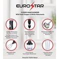 thumbnail image 3 of EUROSTAR EH4800BX 2-Speed Hand Blender with Food Chopper & Whisk Attachments, Black, 3 of 4
