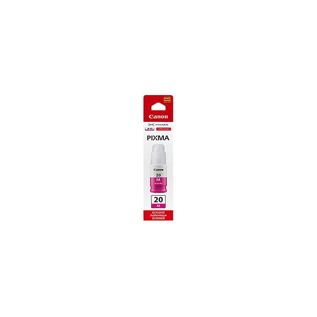 Botella de tinta Canon GI-20 Magenta genuina de 7700 páginas Megatank