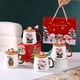 thumbnail image 1 of Taza de Cerámica de Navidad onlyliua con Tapa y Cuchara en Forma de Reno de Papá Noel, 1 of 7