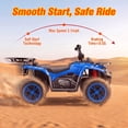 thumbnail image 5 of Farmdex 24V Ride on Cars, Four Wheeler Electric Ride on ATV for Kids 3-6, 200W Powered Ride on Toys w/ Big Storage Basket, RGB Light Bar, Music, Max Speed 3.1MPH, Best Gift, Blue, 5 of 9