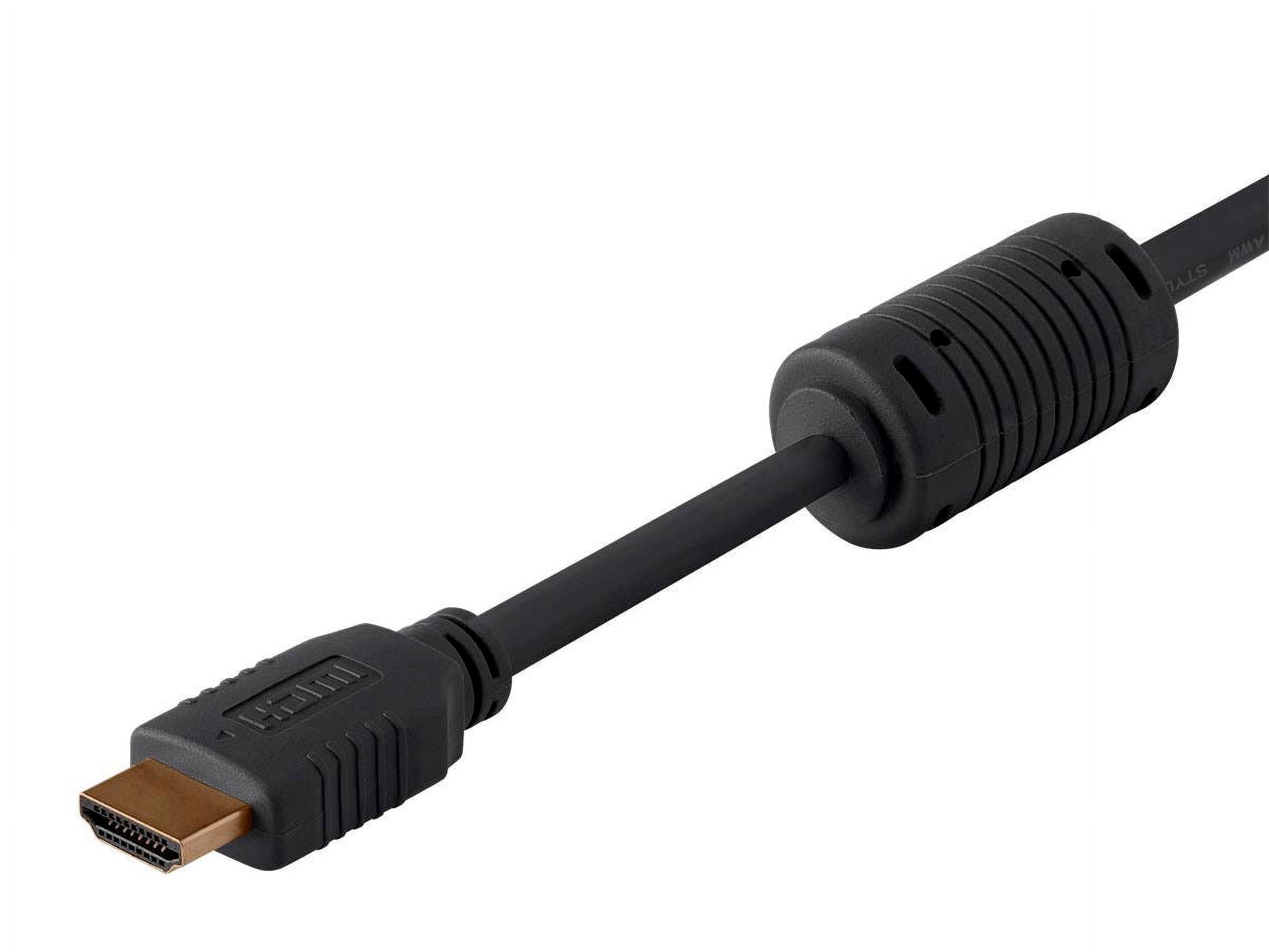 Monoprice HDMI Cable - 25 Feet - Black (3-Pack) High Speed, 4K@60Hz, HDR, 18Gbps, YCbCr 4:4:4, 26AWG,Compatible with UHD TV and More - Select Series