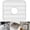 White, variant on DecorRack Kitchen Sink Protector Mat 12 x 11 Inch, Sink Bottom Grid with Raised Feet, Dishwasher Safe Sink Mat for Scratch Protection, White