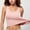 c01Pink, variant on Women Wide Strap Ribbed Cropped Tank Tops With Built In Padded Summer Trendy Crop Top Tight Fit Basic Sleeveless Camisole Gray L