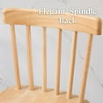thumbnail image 5 of Dayalane Windsor Bar Stools Set of 2, 26" Farmhouse Wooden Counter Height Barstools with Spindle Back & Footrest, Armless Kitchen Island Stools for Bistro, Pub, Breakfast Bar,Natural, 5 of 9